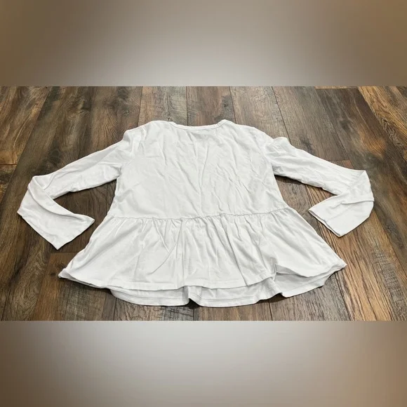 Gap Women’s Long Sleeved Peplum Short, Size Medium, White - Picture 7 of 7